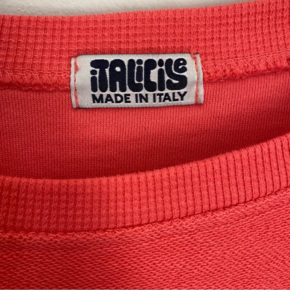 Caposhie iTALiCiSe Sweatshirt with Statement Sleeves and Raw Hem Boho - Picture 4 of 10